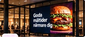 Digital reklam på skärmar